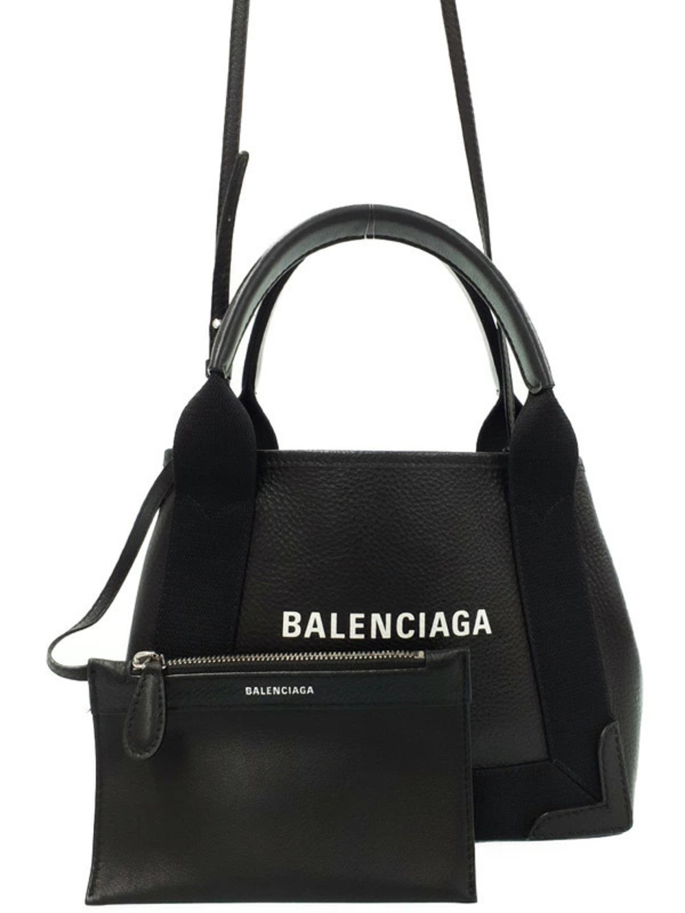 Balenciaga Navy Blue Cabas Bag